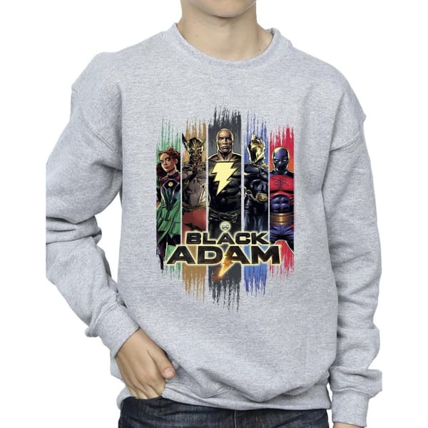 DC Comics Boys Black Adam JSA Complete Group Sweatshirt