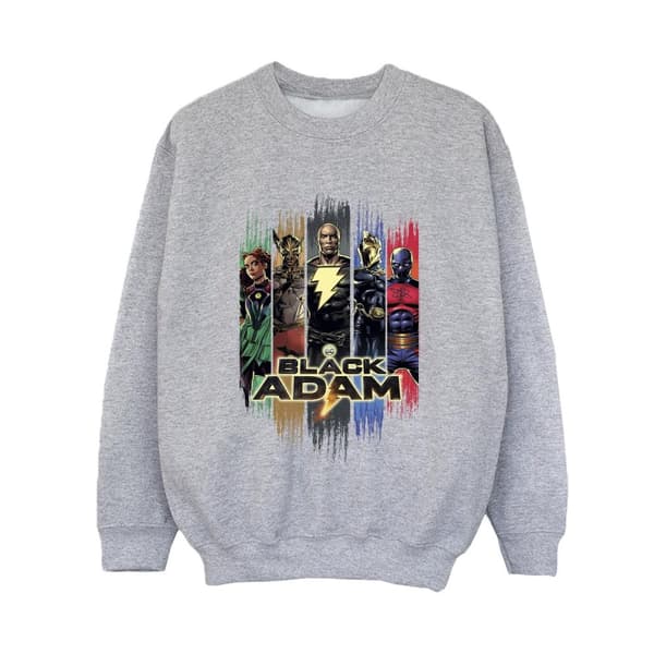 DC Comics Boys Black Adam JSA Complete Group Sweatshirt