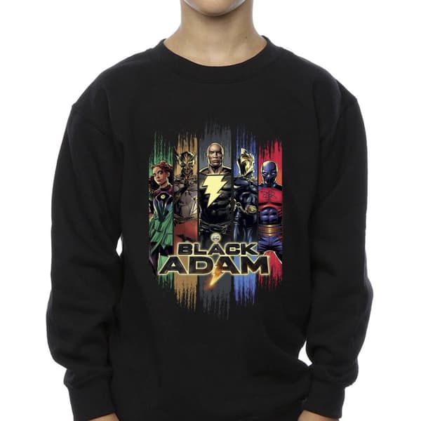 DC Comics Boys Black Adam JSA Complete Group Sweatshirt