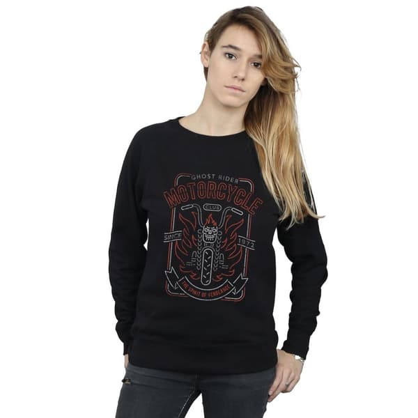 Marvel Womens/Ladies Ghost Rider Motorcycle Club Sweatshirt