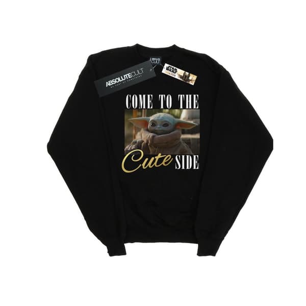 Star Wars Dam/Tjej The Mandalorian Come To The Cute Side Sweatshirt