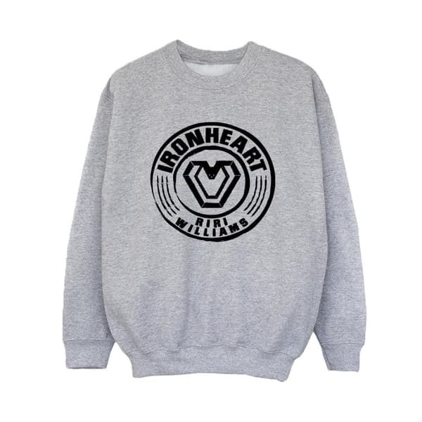 Marvel Boys Wakanda Forever Ironheart Riri Williams Sweatshirt Sports Grey 12-13 Years