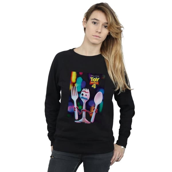 Disney Dam/kvinnor Toy Story 4 Forky Poster Sweatshirt