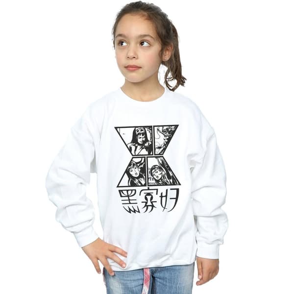 Marvel Girls Black Widow Symbol Sweatshirt