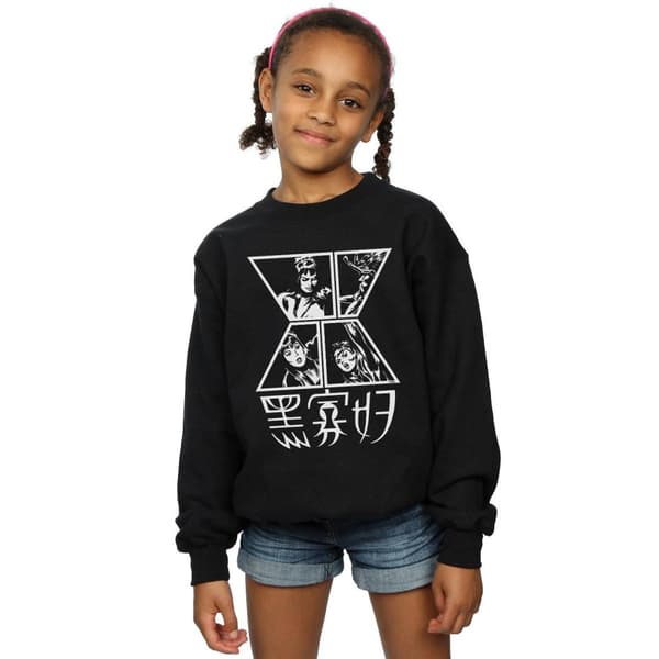 Marvel Girls Black Widow Symbol Sweatshirt