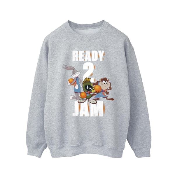 Space Jam: A New Legacy Mens Ready 2 Jam Sweatshirt Sports Grey 5XL