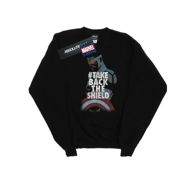 Marvel Dam/Tjej Captain America Sam Wilson Take Back The Shield Sweatshirt