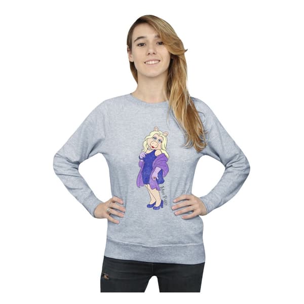 Disney Dam/Tjej Mupparna Klassisk Miss Piggy Sweatshirt