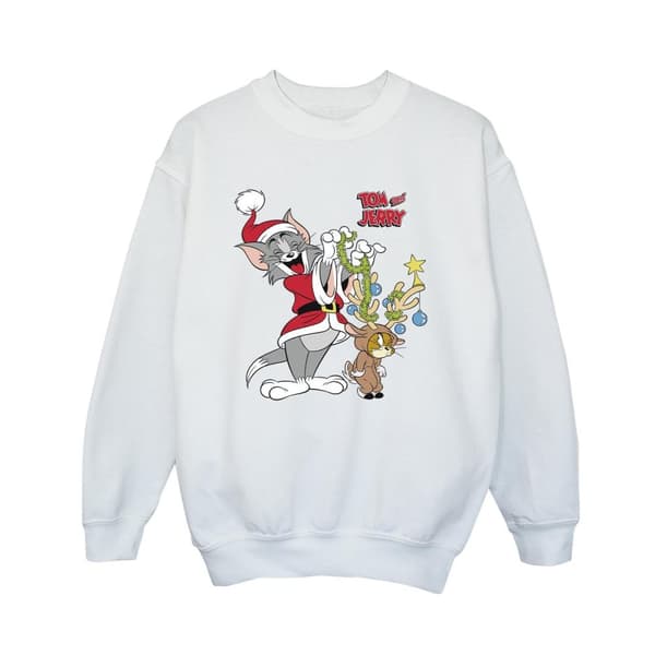 Tom & Jerry Boys Christmas Reindeer Sweatshirt