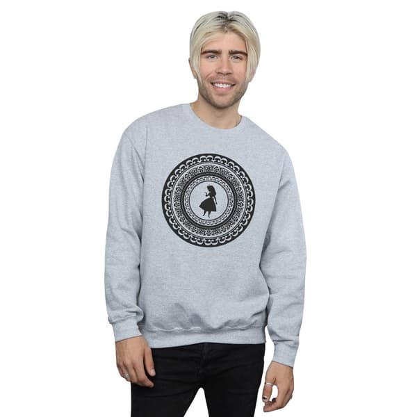 Disney Mens Alice In Wonderland Circle Sweatshirt