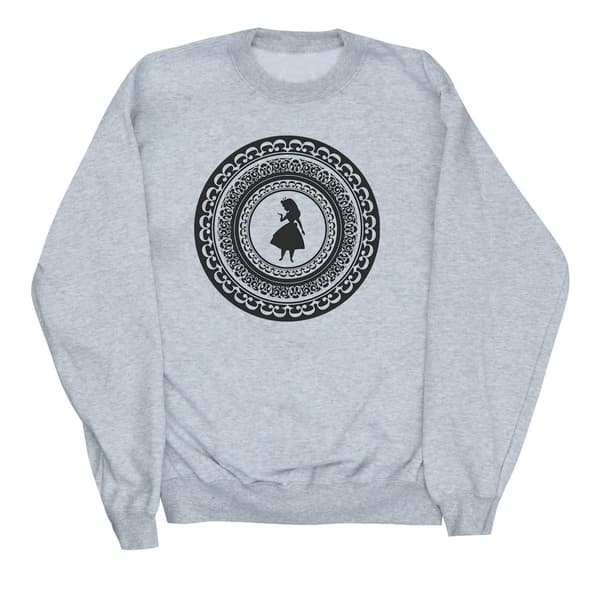 Disney Mens Alice In Wonderland Circle Sweatshirt