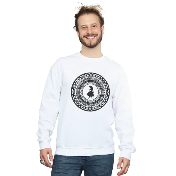 Disney Mens Alice In Wonderland Circle Sweatshirt