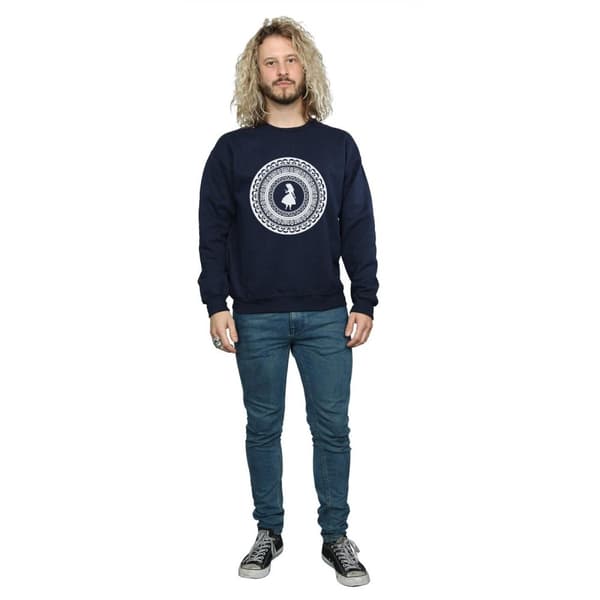 Disney Mens Alice In Wonderland Circle Sweatshirt
