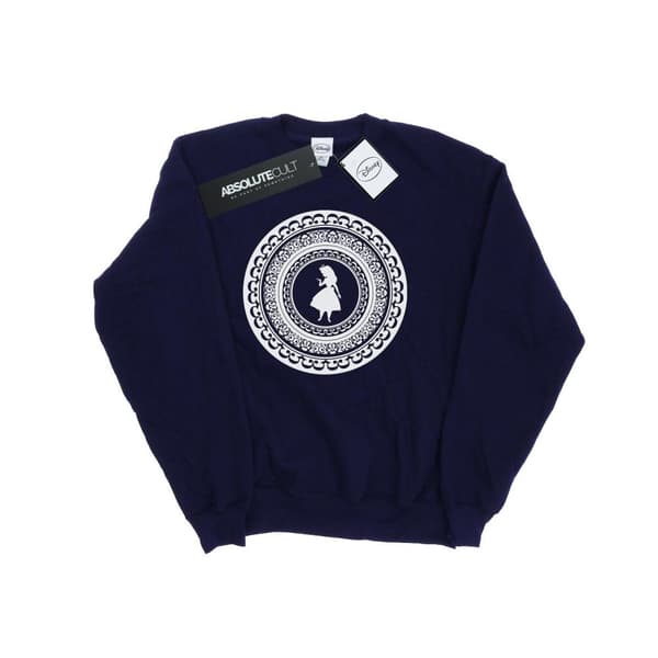 Disney Mens Alice In Wonderland Circle Sweatshirt