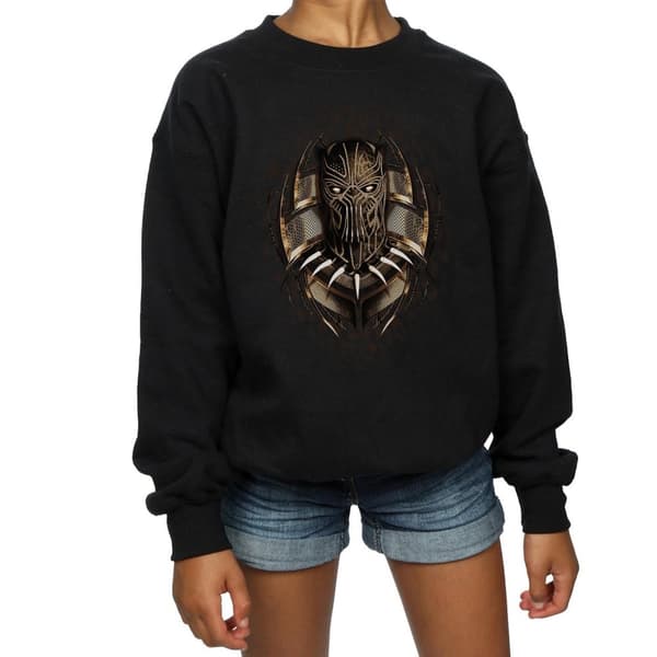 Marvel Black Panther Gold Killmonger-tröja för flickor