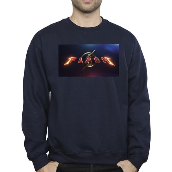 DC Comics Sweatshirt med The Flash-filmlogotyp för herrar