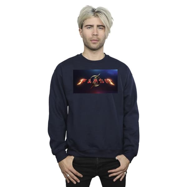 DC Comics Sweatshirt med The Flash-filmlogotyp för herrar