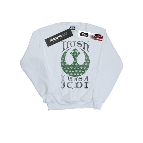 Star Wars Irländsk sweatshirt - dam/dam I Was A Jedi White XXL