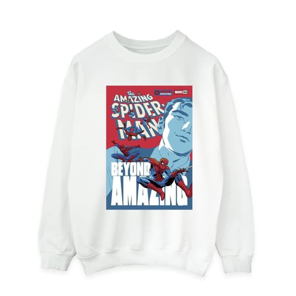 Marvel Mens Spider-Man Beyond Amazing Cover Sweatshirt