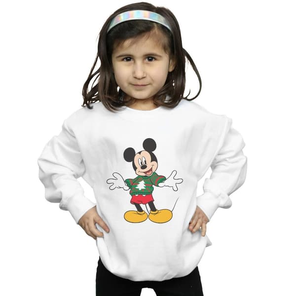 Disney Flickor Musse Pigg Jul Jumper Stroke Sweatshirt