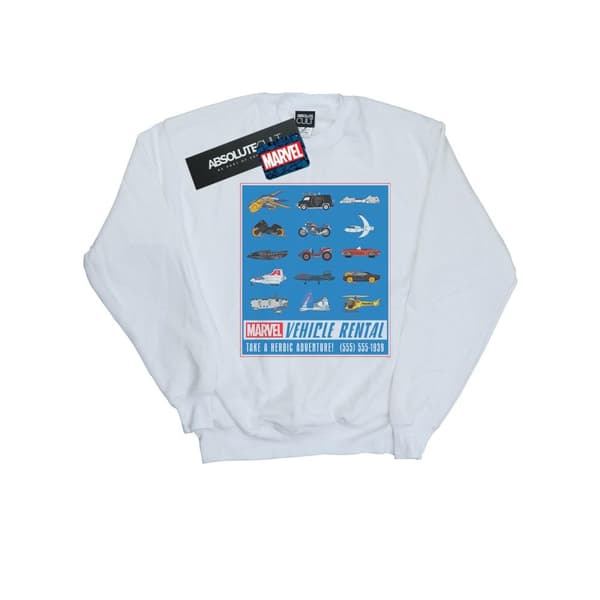 Marvel Womens/Ladies Vehicle Rentals Colour Sweatshirt