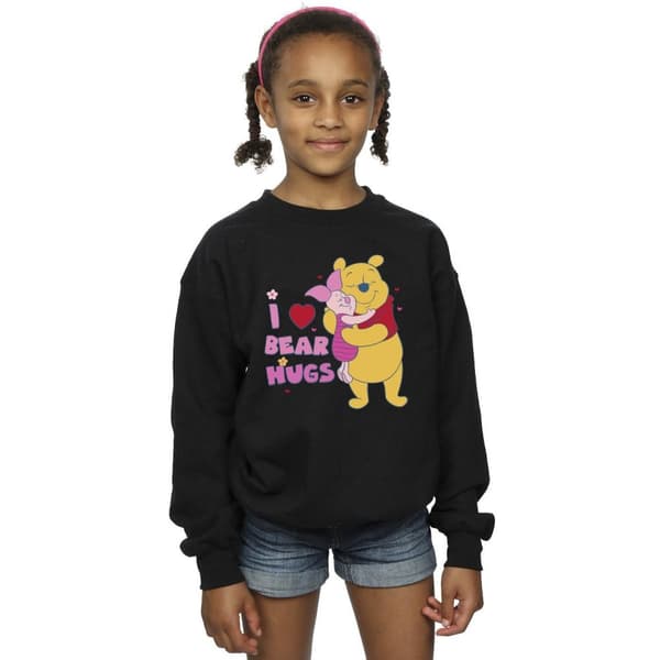 Disney Girls Winnie The Pooh Mum Best Hugs Sweatshirt