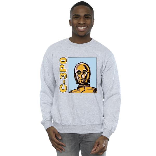 Star Wars C3PO Line Art-tröja för herrar