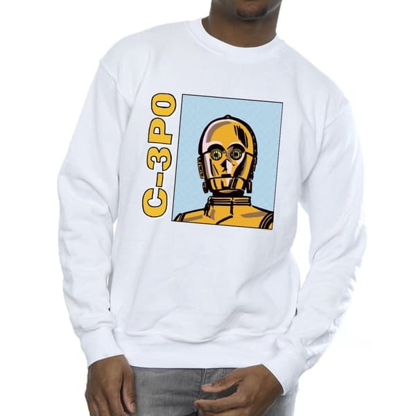Star Wars C3PO Line Art-tröja för herrar