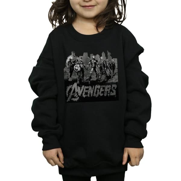 Marvel Girls Avengers Mono Team Art Sweatshirt
