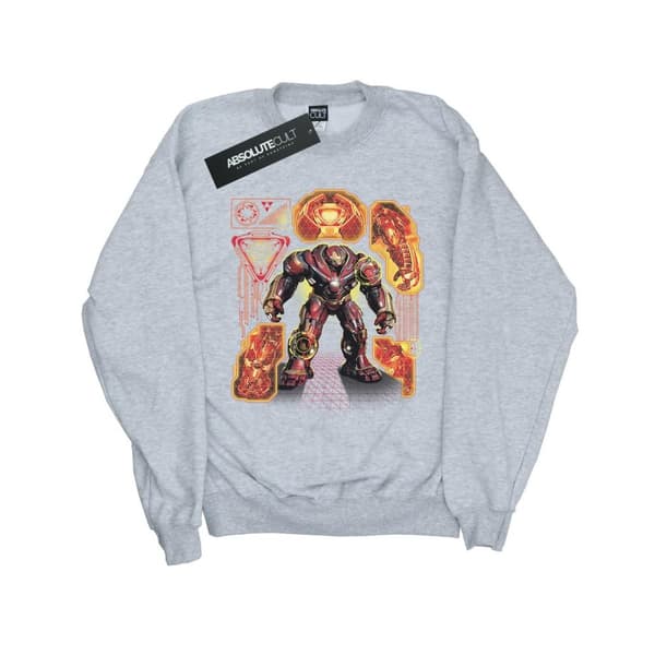 Marvel Boys Avengers Infinity War Hulkbuster Blueprint Sweatshirt