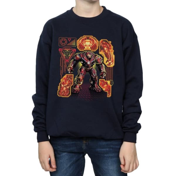 Marvel Boys Avengers Infinity War Hulkbuster Blueprint Sweatshirt