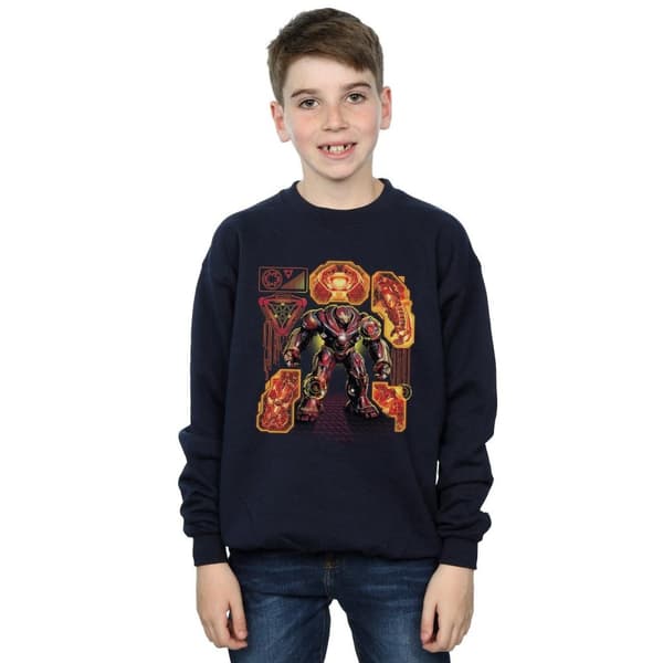 Marvel Boys Avengers Infinity War Hulkbuster Blueprint Sweatshirt