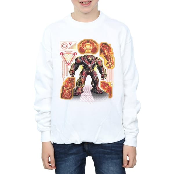 Marvel Boys Avengers Infinity War Hulkbuster Blueprint Sweatshirt