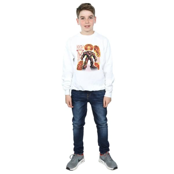 Marvel Boys Avengers Infinity War Hulkbuster Blueprint Sweatshirt