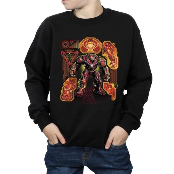 Marvel Boys Avengers Infinity War Hulkbuster Blueprint Sweatshirt