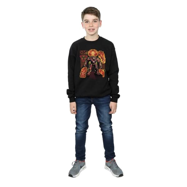 Marvel Boys Avengers Infinity War Hulkbuster Blueprint Sweatshirt