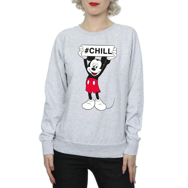 Disney Womens/Ladies Mickey Mouse Chill Sweatshirt