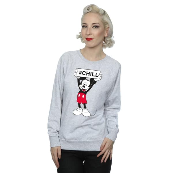 Disney Womens/Ladies Mickey Mouse Chill Sweatshirt