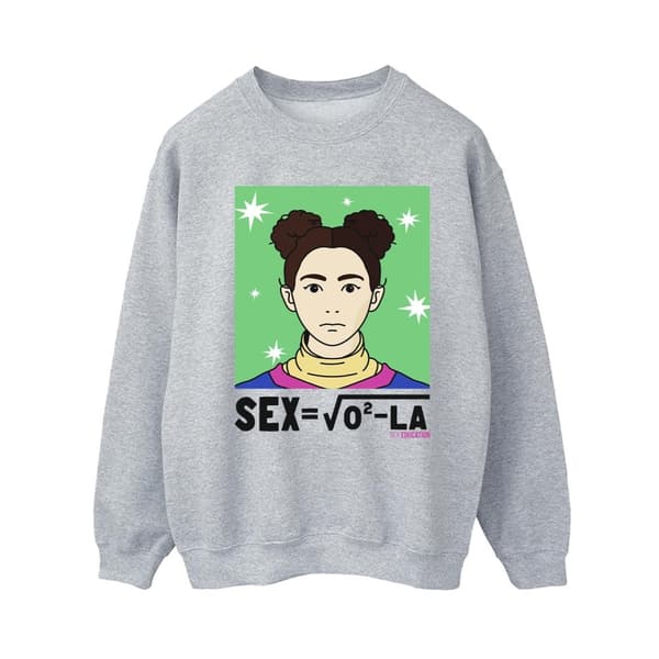 Netflix Dam/Tjej Sex Education Ola Sex Equation Sweatshirt Sports Grey L
