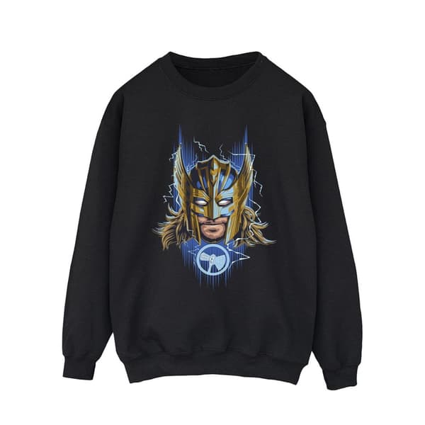 Marvel Mens Thor Love And Thunder Mask Sweatshirt