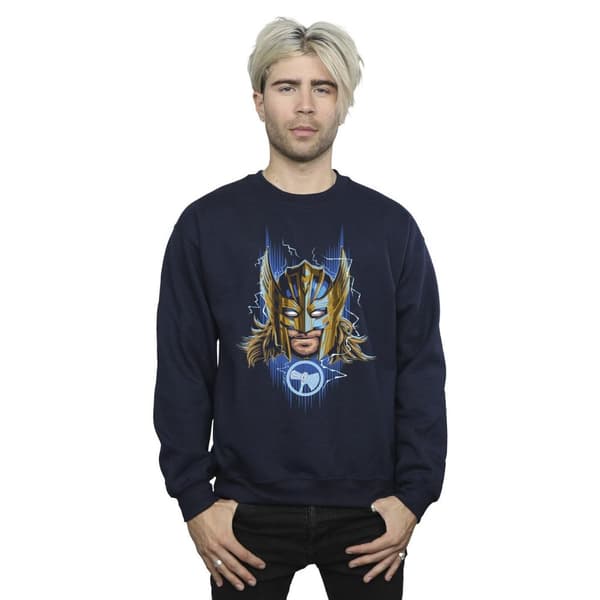 Marvel Mens Thor Love And Thunder Mask Sweatshirt