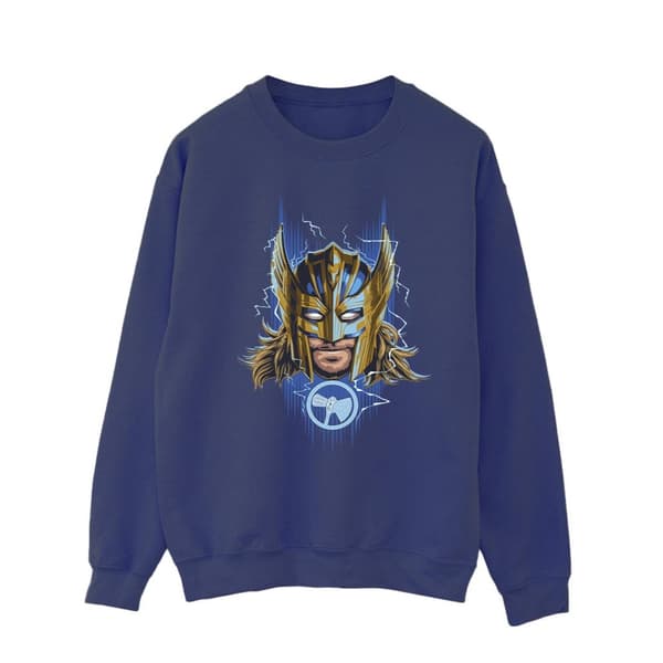 Marvel Mens Thor Love And Thunder Mask Sweatshirt