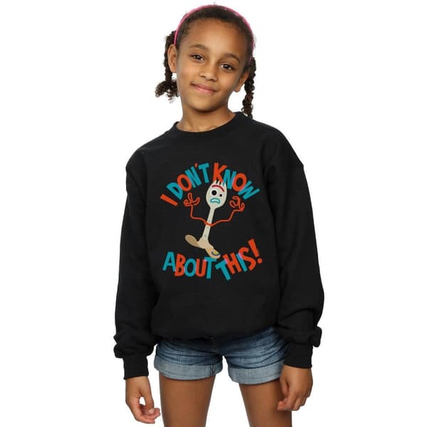 Disney Toy Story 4 Forky I Dont Know About This - Sweatshirt för flickor