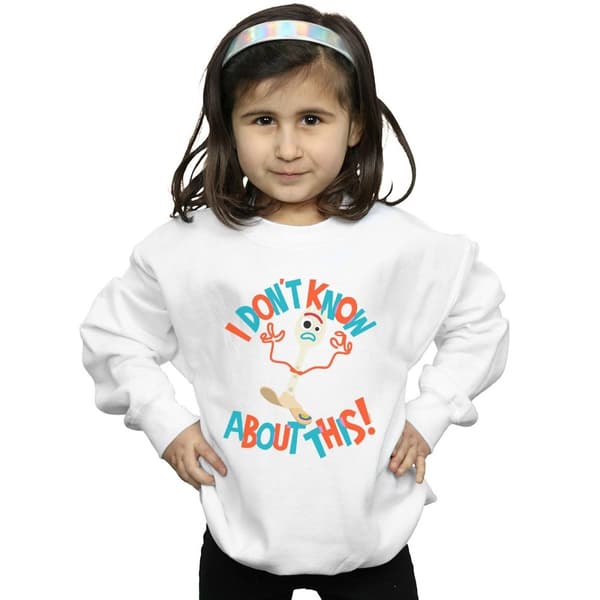 Disney Toy Story 4 Forky I Dont Know About This - Sweatshirt för flickor
