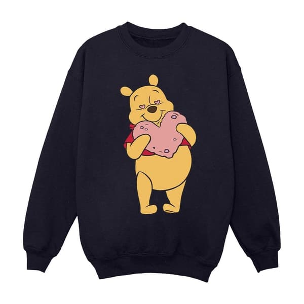 Disney Winnie the Pooh - Sweatshirt med hjärtögon för pojkar Navy Blue 12-13 Years
