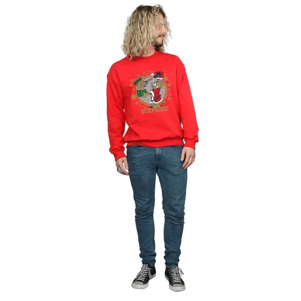 Tom And Jerry Mens Christmas Surprise Sweatshirt