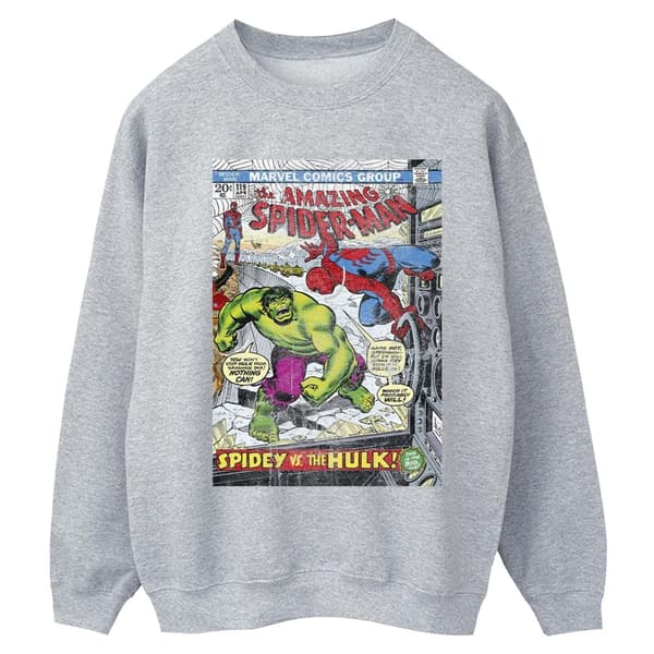 Marvel Womens/Ladies Spider-Man VS Hulk Cover Sweatshirt