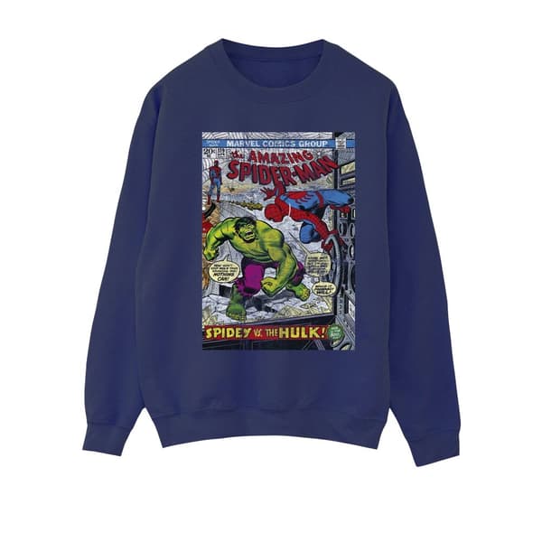 Marvel Womens/Ladies Spider-Man VS Hulk Cover Sweatshirt