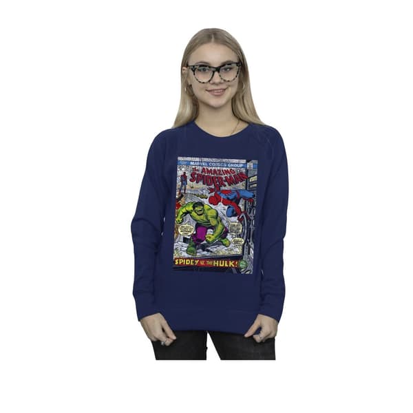 Marvel Womens/Ladies Spider-Man VS Hulk Cover Sweatshirt