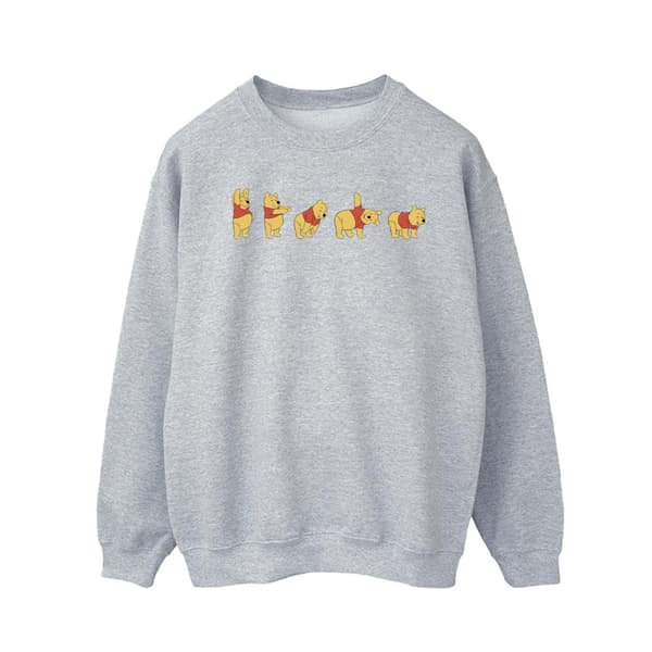 Disney Mens Winnie The Pooh Stretching Sweatshirt